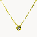 CHATON DIAMOND PENDANT 0.080 CARATS ASYA