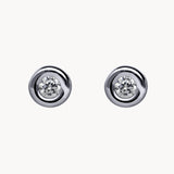 EARRINGS WITH CHATON DIAMOND 0.30 CARATS ASYA