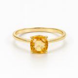 RING WITH GREEN TOPAZ, CITRINE, AND AMETHYST JESS