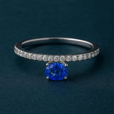 ANILLO ZAFIRO Y DIAMANTES NADIYE