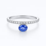 ANILLO ZAFIRO Y DIAMANTES NADIYE