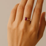 LOVISA DIAMOND AND RUBY RING