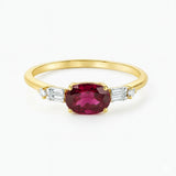 LOVISA DIAMOND AND RUBY RING