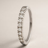 ANILLO MEDIA ALIANZA CON DIAMANTES 0.37 QUILATES SUVI