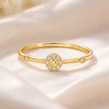 RING WITH TRACE DIAMONDS