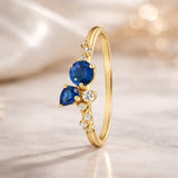 EMERALD AND DIAMOND RING MACIE