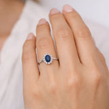 DIANE EMERALD AND DIAMOND RING