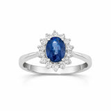 DIANE EMERALD AND DIAMOND RING