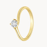 ANILLO SOLITARIO CON DIAMANTE 0.10 QUILATES KERRIE