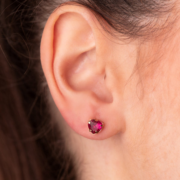 HEART EARRINGS WITH ZIRCONIA GRANIA