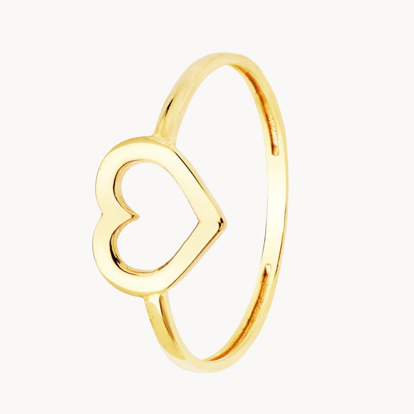 HOLLOW HEART RING CINDI