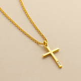 COLGANTE CRUZ Y DIAMANTES