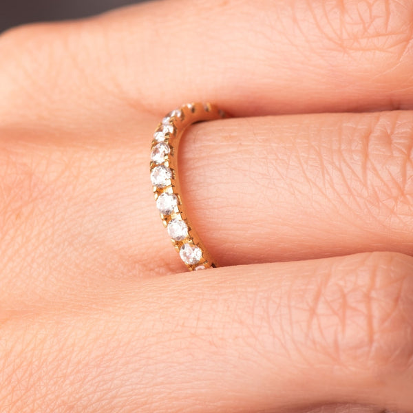 ALLIANCE RING WITH ZIRCONIA ANANTHA