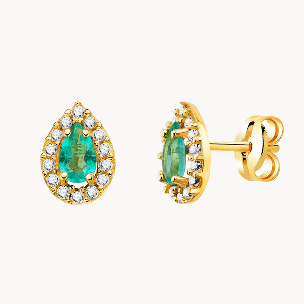 TOPAZ PARAIBA DROP EARRINGS AND NESSA ZIRCONIA