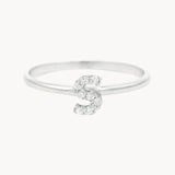 INITIAL RING S WITH ZIRCONIA