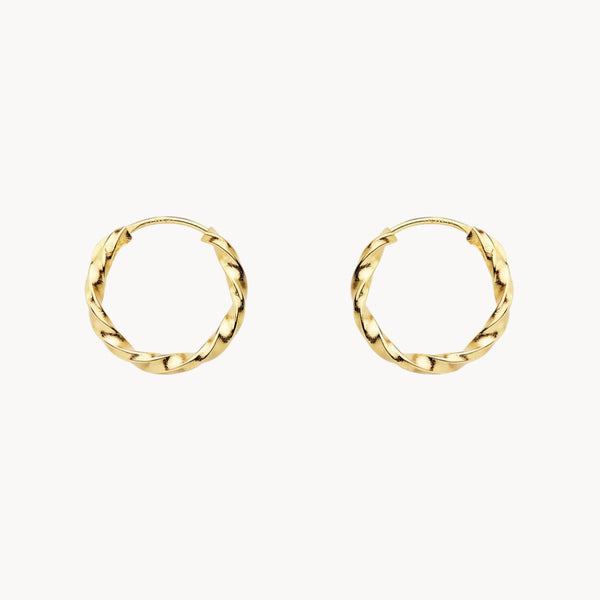 HOOP EARRINGS GALLONADA SHAPE 12MM