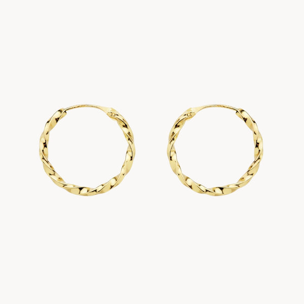 HOOP EARRINGS GALLONADA SHAPE 16MM
