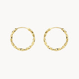 HOOP EARRINGS GALLONADA SHAPE 16MM