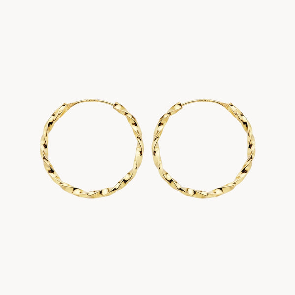 HOOP EARRINGS GALLON SHAPE 20MM