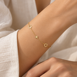 PULSERA MARIPOSAS CON MOTIVOS DE MARIPOSA CALADA