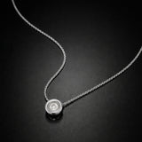 COLGANTE DIAMANTE CHATON 0.10 QUILATES PUNTO DE LUZ