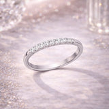 Half wedding band ring with 0.20 carat diamonds NAIA