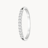 Half wedding band ring with 0.20 carat diamonds NAIA