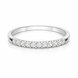 Half wedding band ring with 0.20 carat diamonds NAIA