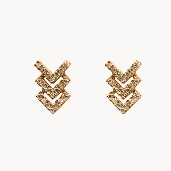 EARRINGS WITH GAIANE DIAMONDS