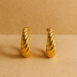 PENDIENTES AROS CROISSANT GRANDE