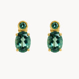 PENDIENTES TOPACIO VERDE ELIA