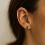 PENDIENTES TOPACIO VERDE ELIA