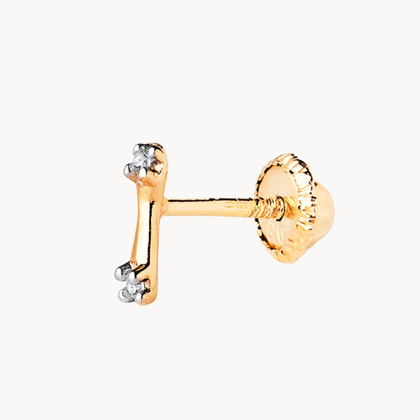 EAR PIERCING BAR WITH DANIKA ZIRCONIA