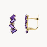 AMETHYST AND ZIRCON EARRINGS UZMA