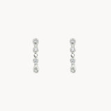 PENDIENTES ARO CON DIAMANTES EN CHATON