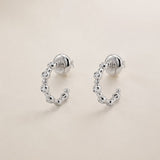 PENDIENTES ARO CON DIAMANTES EN CHATON