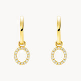 CIRCLE EARRINGS WITH DIAMONDS ALISON