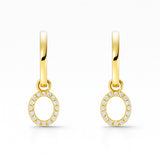 CIRCLE EARRINGS WITH DIAMONDS ALISON