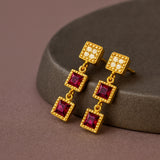 PENDIENTES ESMERALDAS Y DIAMANTES HADIA