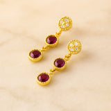 PENDIENTES RUBIES Y DIAMANTES BENIGNA