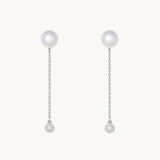 PENDIENTES PERLA Y DIAMANTE SERENA