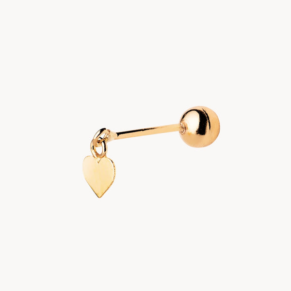 PIERCING EAR HEART BALL ALIYA