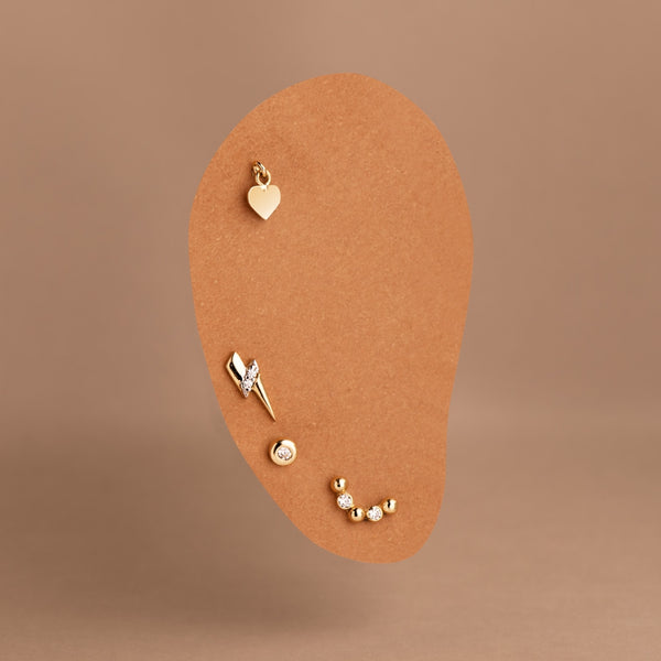PIERCING EAR ZIRCONIA AND BALLS ADVA