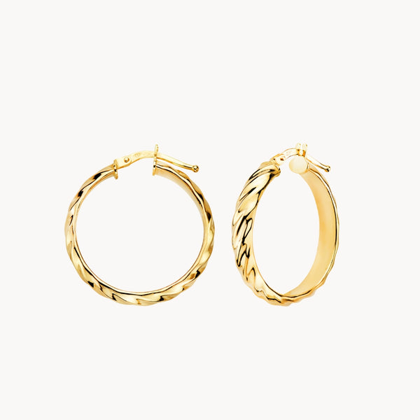 HOOP BAND EARRINGS 24MM