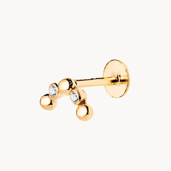 PIERCING EAR ZIRCONIA AND BALLS ADVA
