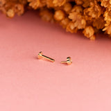 HEART EAR PIERCING WITH ZIRCONIA ELIORA
