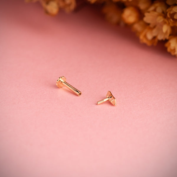 EAR PIERCING BAR WITH ZIRCONIA BRUNA II
