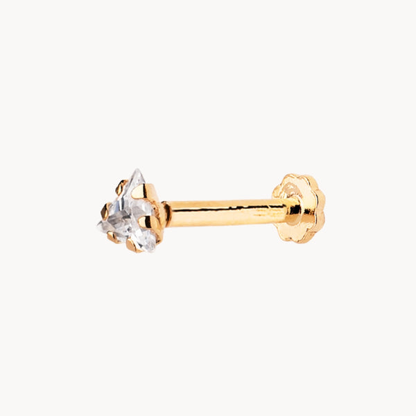 TRIANGLE EAR PIERCING WITH ZIRCONIA CLAWS AMIRA II