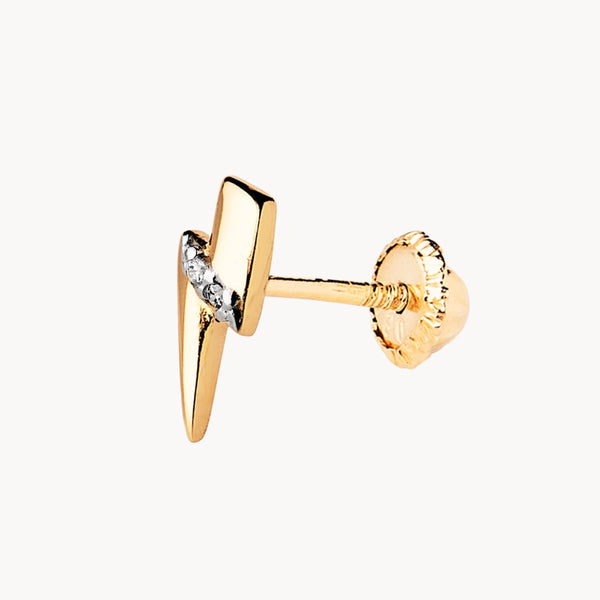 Lightning Ear Piercing with Zirconia Thamar