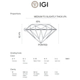 PENDENTE DIAMANTE CRIADO 1 QUILATE MARQUESA CERTIFICADO IGI